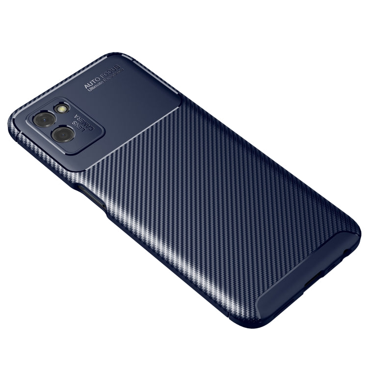 For OPPO Realme V11 Carbon Fiber Texture Shockproof TPU Case