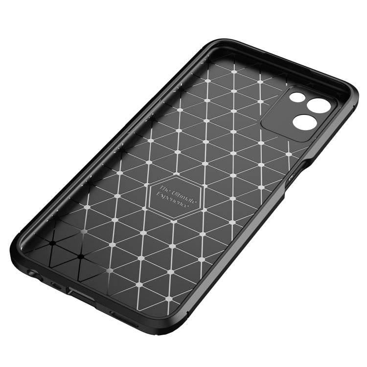 For OPPO Realme V11 Carbon Fiber Texture Shockproof TPU Case