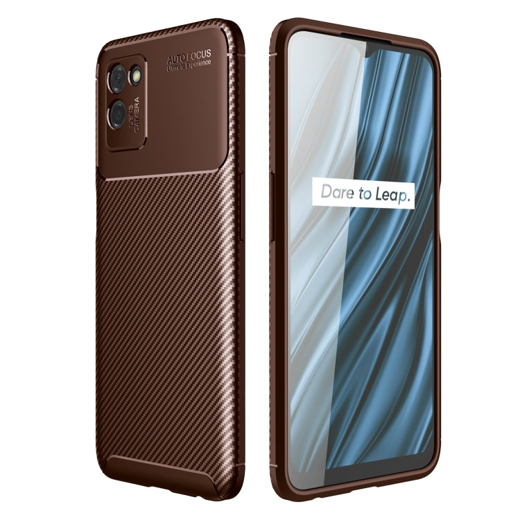 For OPPO Realme V11 Carbon Fiber Texture Shockproof TPU Case