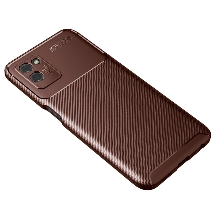 For OPPO Realme V11 Carbon Fiber Texture Shockproof TPU Case