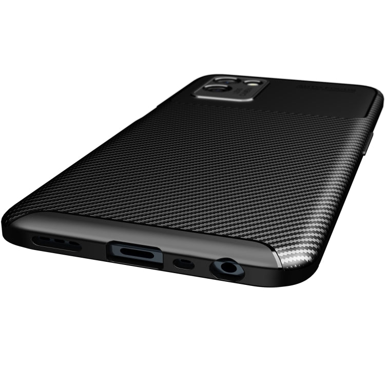 For OPPO Realme V11 Carbon Fiber Texture Shockproof TPU Case