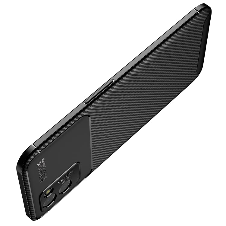 For OPPO Realme V11 Carbon Fiber Texture Shockproof TPU Case