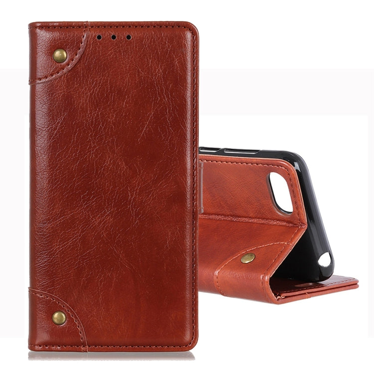 For OPPO Reno A Copper Buckle Nappa Texture Horizontal Flip Leather Case with Holder & Card Slots & Wallet