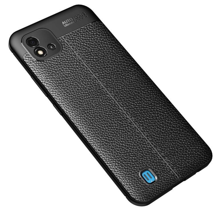 For OPPO Realme C20 Litchi Texture TPU Shockproof Case