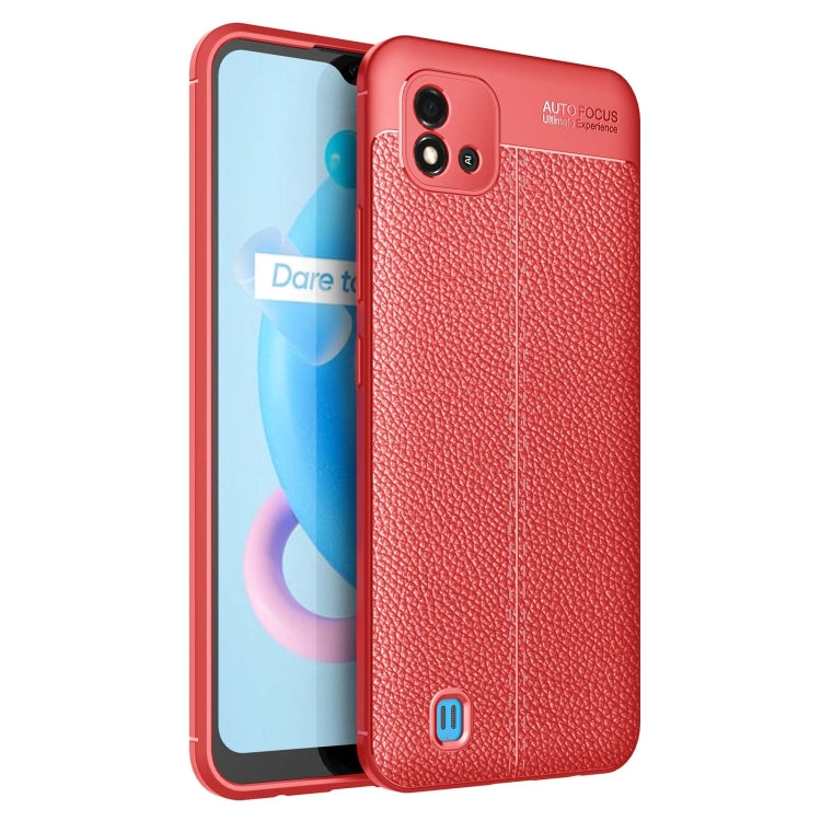 For OPPO Realme C20 Litchi Texture TPU Shockproof Case