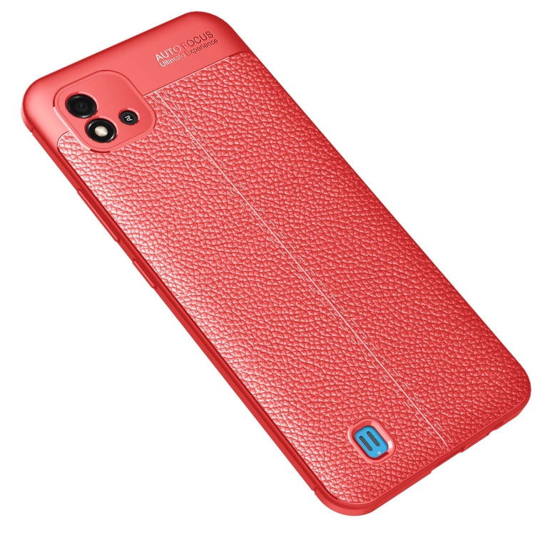 For OPPO Realme C20 Litchi Texture TPU Shockproof Case