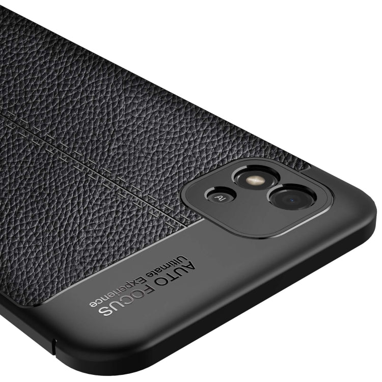 For OPPO Realme C20 Litchi Texture TPU Shockproof Case