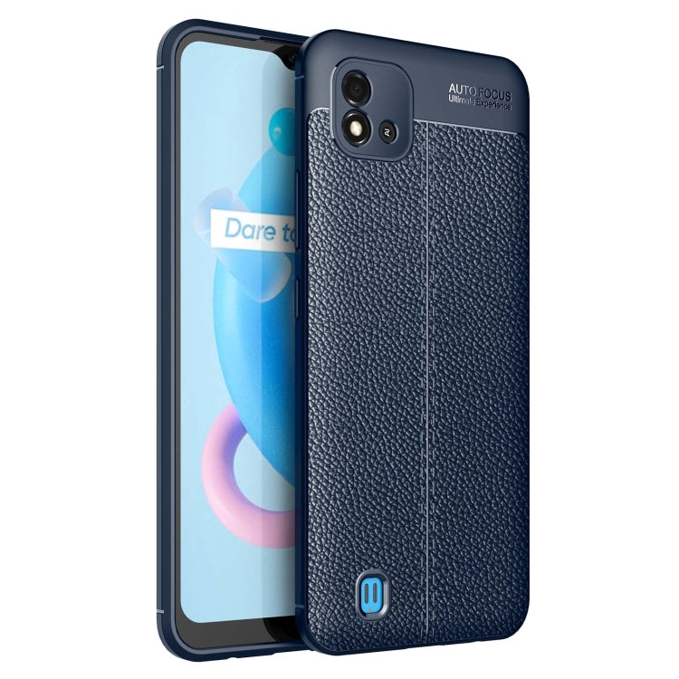 For OPPO Realme C20 Litchi Texture TPU Shockproof Case