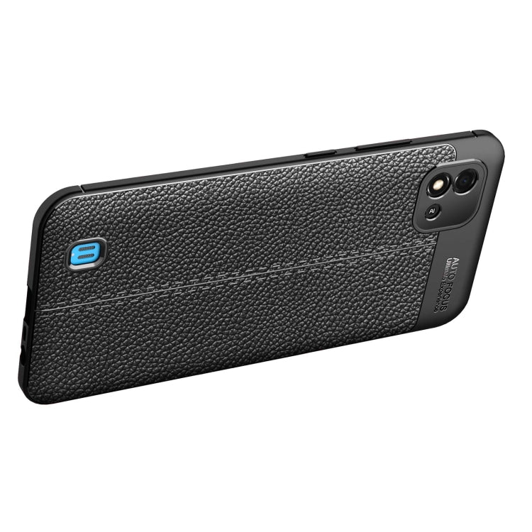 For OPPO Realme C20 Litchi Texture TPU Shockproof Case
