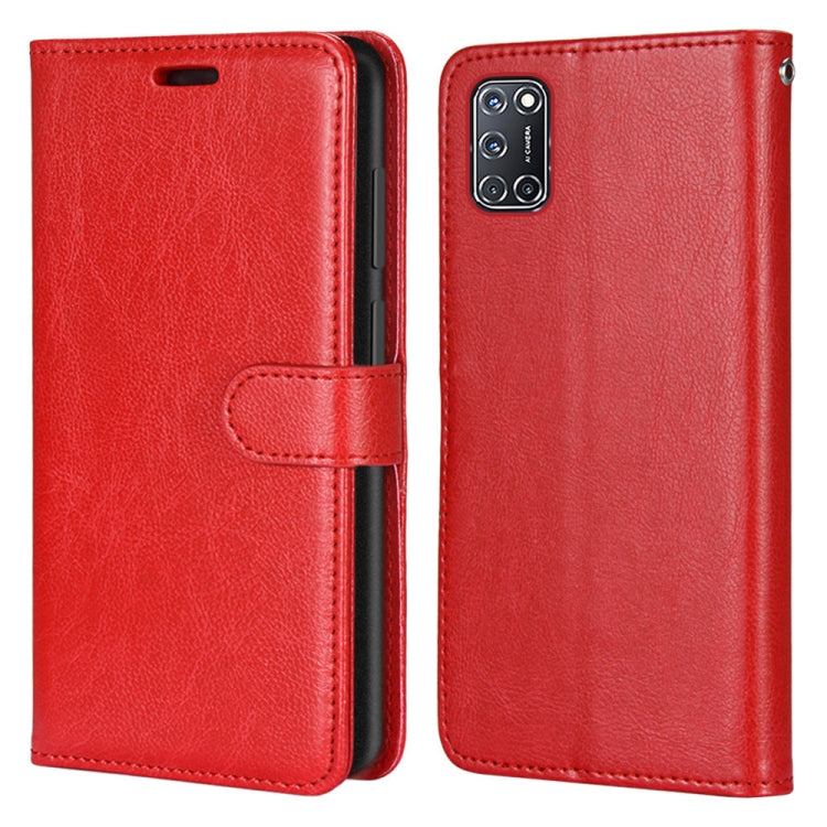 For OPPO A52 / A92 / A72 5G Pure Color Horizontal Flip PU Leather Case with Holder & Card Slots & Wallet & Photo Frame
