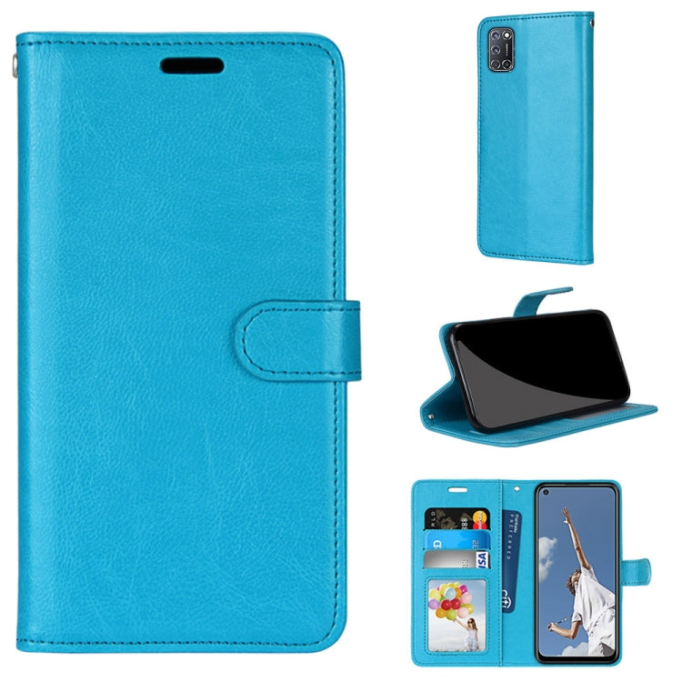 For OPPO A52 / A92 / A72 5G Pure Color Horizontal Flip PU Leather Case with Holder & Card Slots & Wallet & Photo Frame