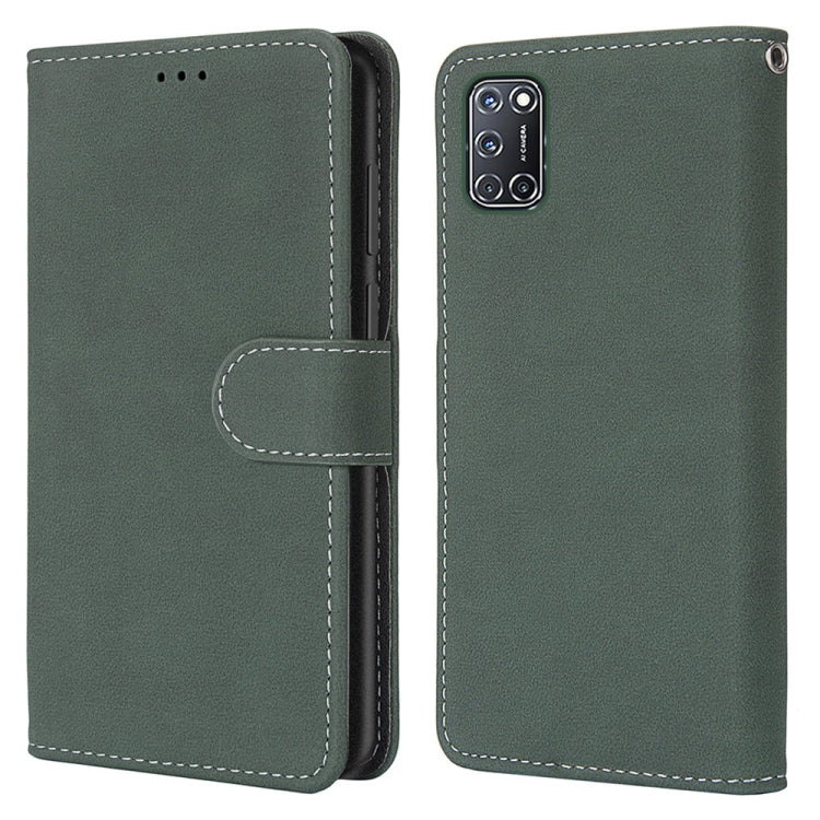 For OPPO A52 / A92 / A72 Retro Frosted Horizontal Flip PU Leather Case with Holder & Card Slots & Wallet & Photo Frame