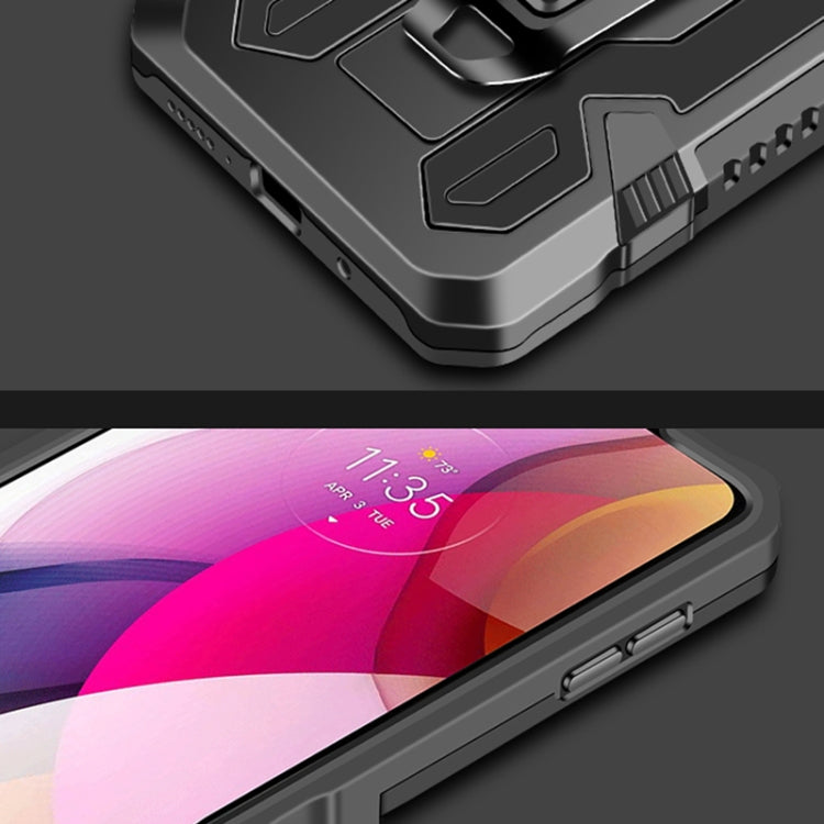 For Motorola Moto One 5G Ace Machine Armor Warrior Shockproof PC + TPU Protective Case