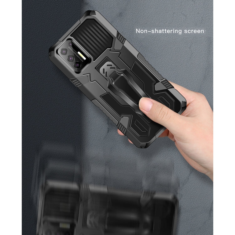 For Motorola Moto One 5G Ace Machine Armor Warrior Shockproof PC + TPU Protective Case