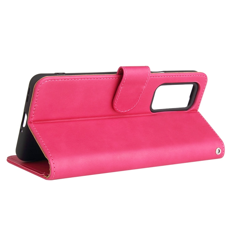 For OnePlus 9 Pro Solid Color Skin Feel Magnetic Buckle Horizontal Flip Calf Texture PU Leather Case with Holder & Card Slots & Wallet