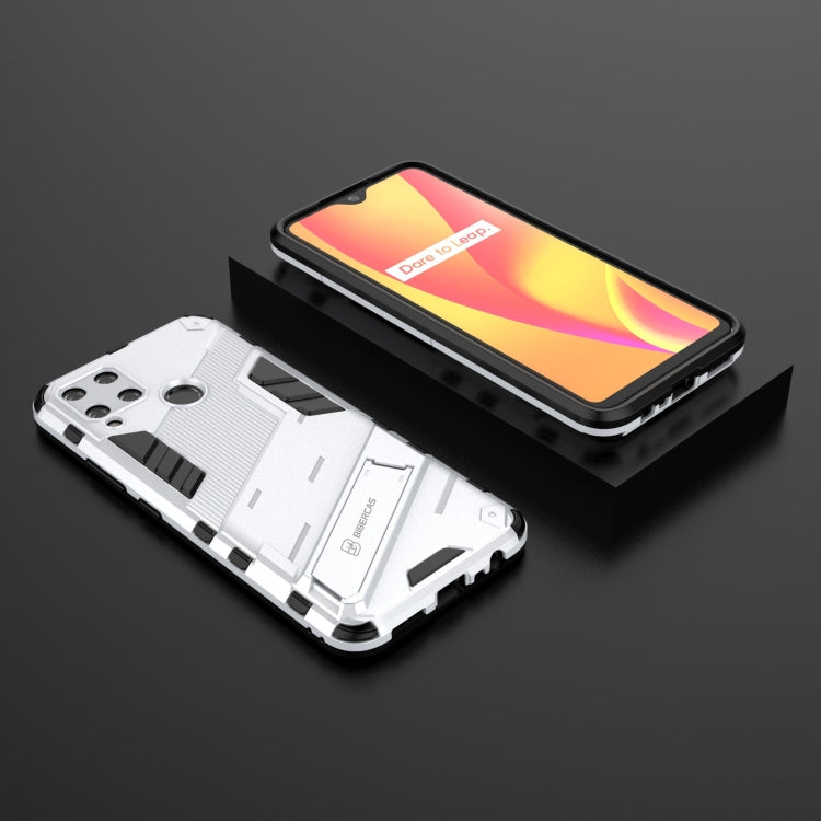 For OPPO Realme C15 Punk Armor 2 in 1 PC + TPU Shockproof Case with Invisible Holder