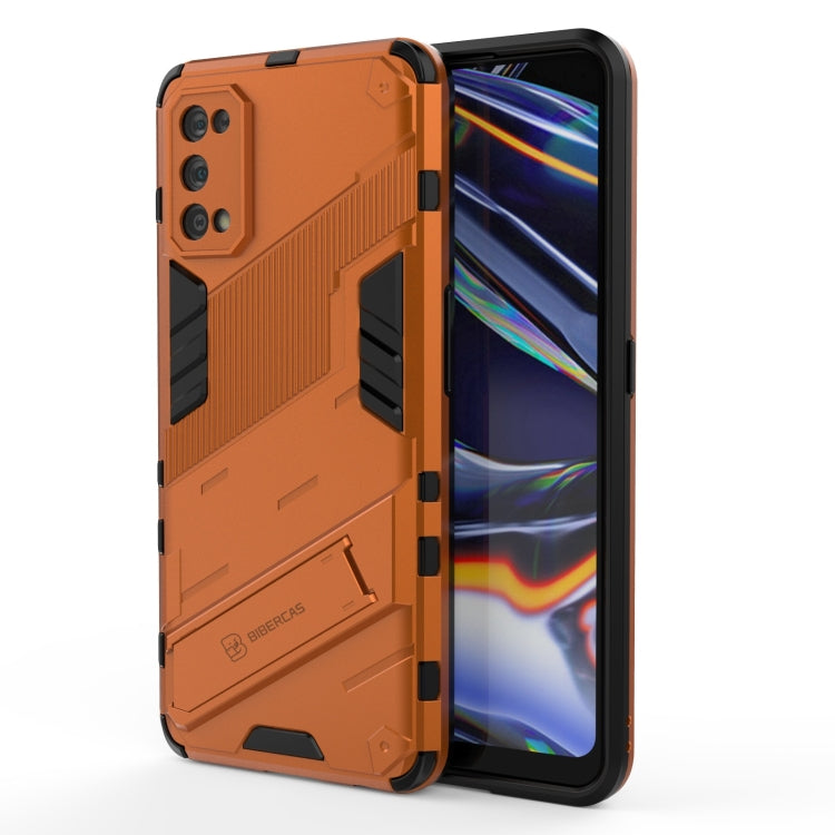 For OPPO Realme 7 Pro Punk Armor 2 in 1 PC + TPU Shockproof Case with Invisible Holder