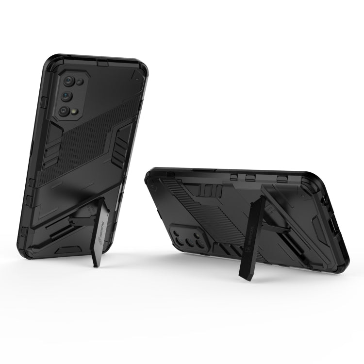 For OPPO Realme 7 Pro Punk Armor 2 in 1 PC + TPU Shockproof Case with Invisible Holder