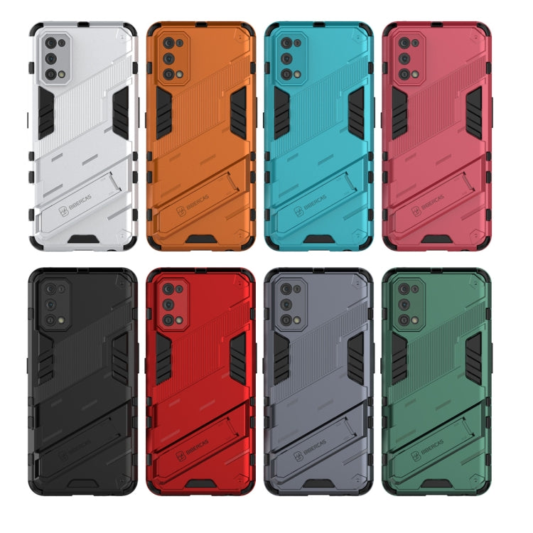 For OPPO Realme 7 Pro Punk Armor 2 in 1 PC + TPU Shockproof Case with Invisible Holder