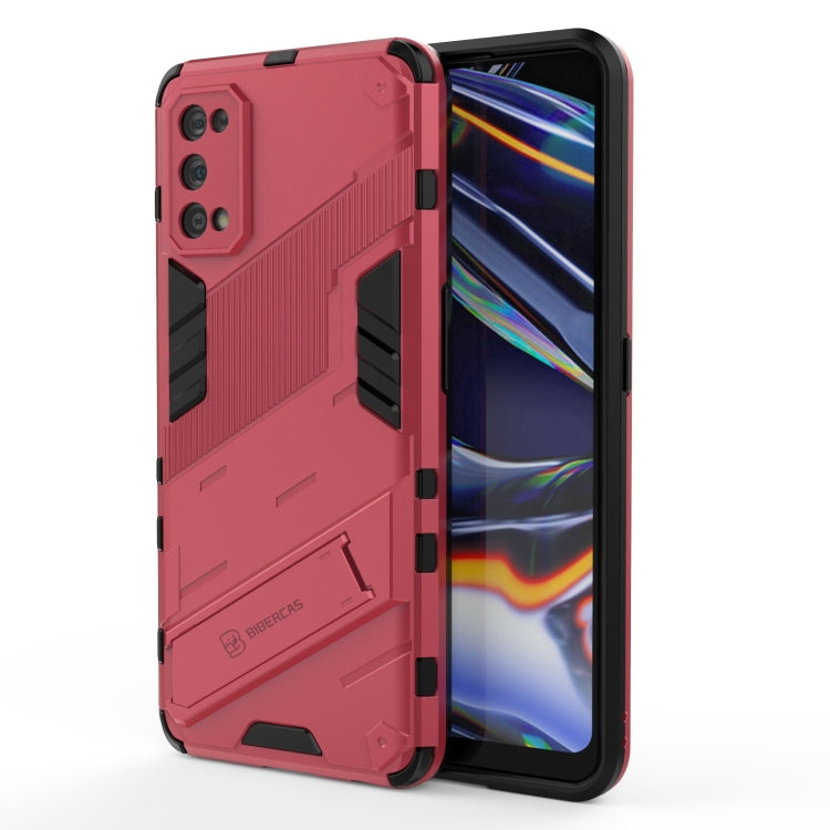 For OPPO Realme 7 Pro Punk Armor 2 in 1 PC + TPU Shockproof Case with Invisible Holder