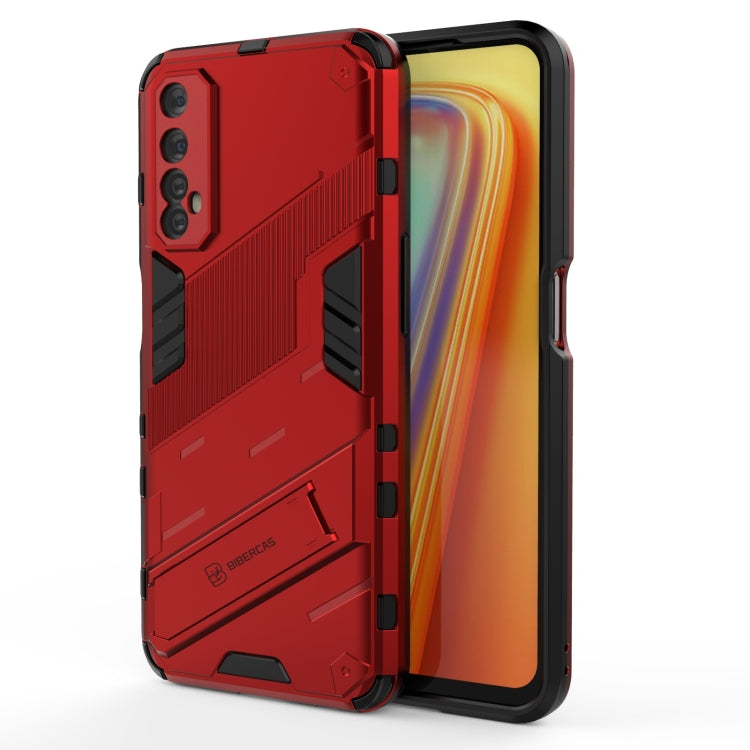 For OPPO Realme 7 Punk Armor 2 in 1 PC + TPU Shockproof Case with Invisible Holder
