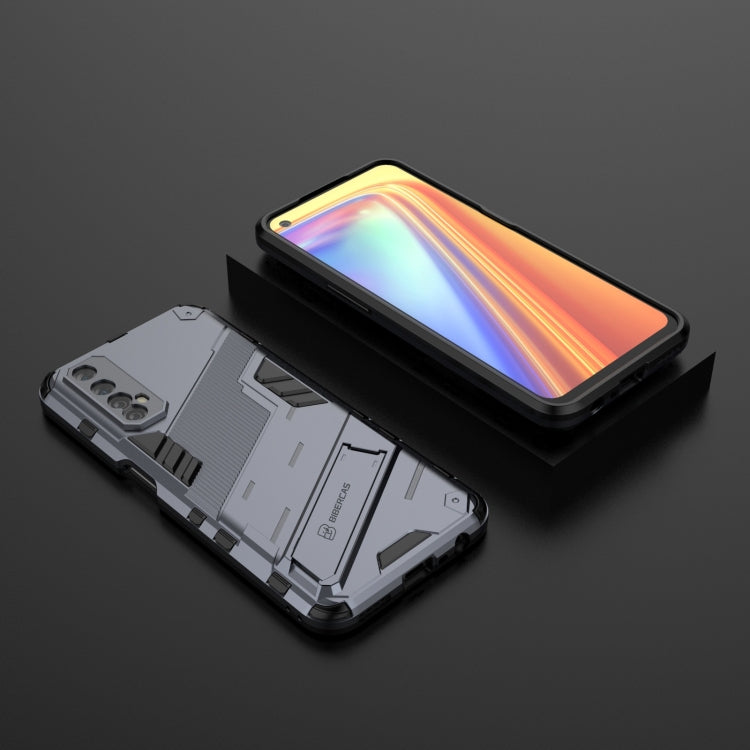 For OPPO Realme 7 Punk Armor 2 in 1 PC + TPU Shockproof Case with Invisible Holder