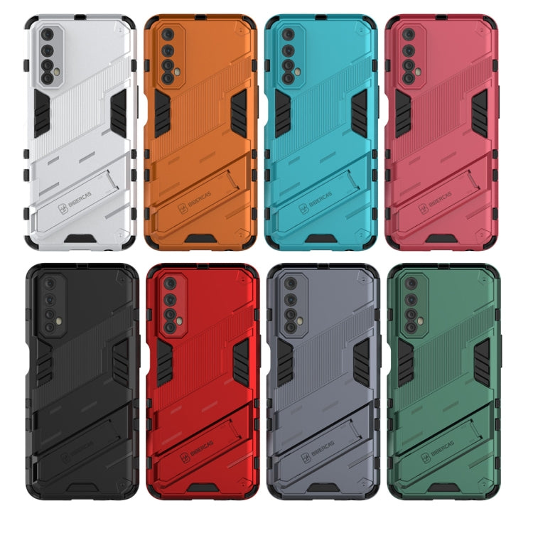 For OPPO Realme 7 Punk Armor 2 in 1 PC + TPU Shockproof Case with Invisible Holder