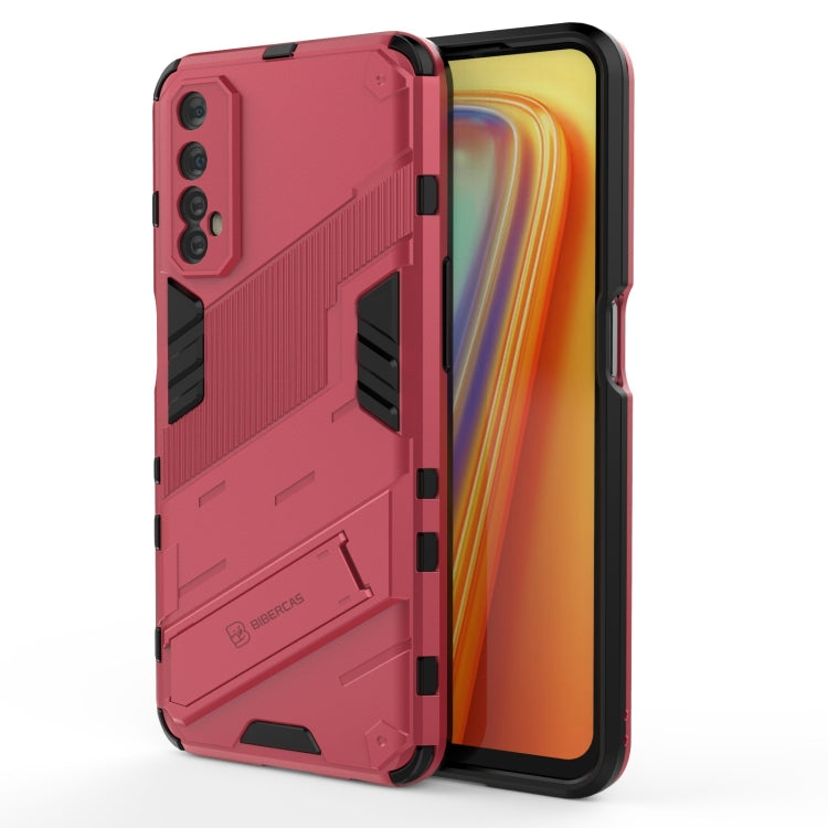 For OPPO Realme 7 Punk Armor 2 in 1 PC + TPU Shockproof Case with Invisible Holder