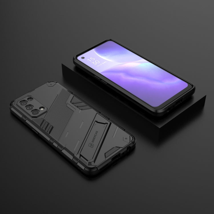 For OPPO Reno5 5G Punk Armor 2 in 1 PC + TPU Shockproof Case with Invisible Holder
