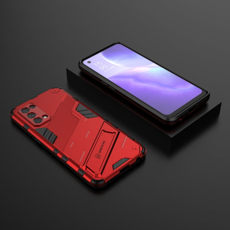 For OPPO Reno5 5G Punk Armor 2 in 1 PC + TPU Shockproof Case with Invisible Holder