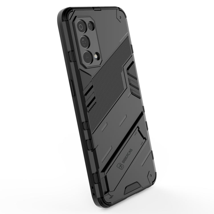 For OPPO Reno5 5G Punk Armor 2 in 1 PC + TPU Shockproof Case with Invisible Holder