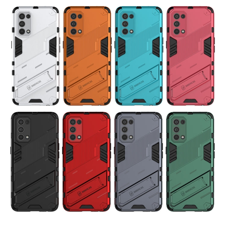 For OPPO Reno5 5G Punk Armor 2 in 1 PC + TPU Shockproof Case with Invisible Holder
