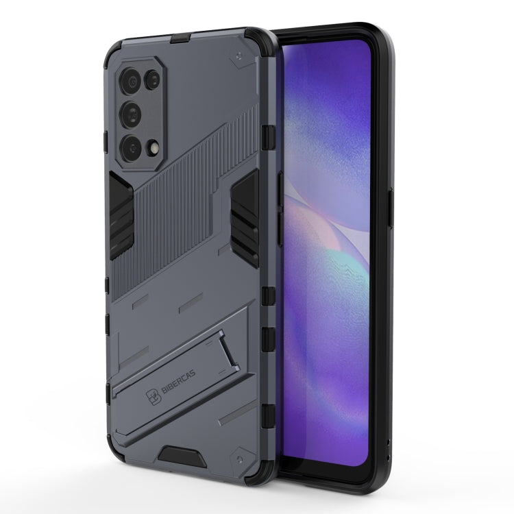 For OPPO Reno5 5G Punk Armor 2 in 1 PC + TPU Shockproof Case with Invisible Holder