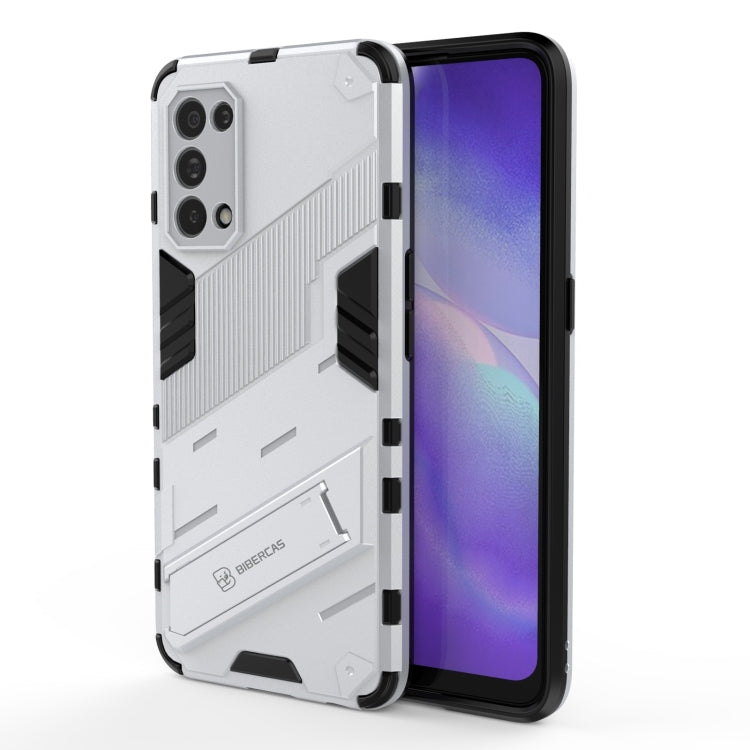 For OPPO Reno5 5G Punk Armor 2 in 1 PC + TPU Shockproof Case with Invisible Holder