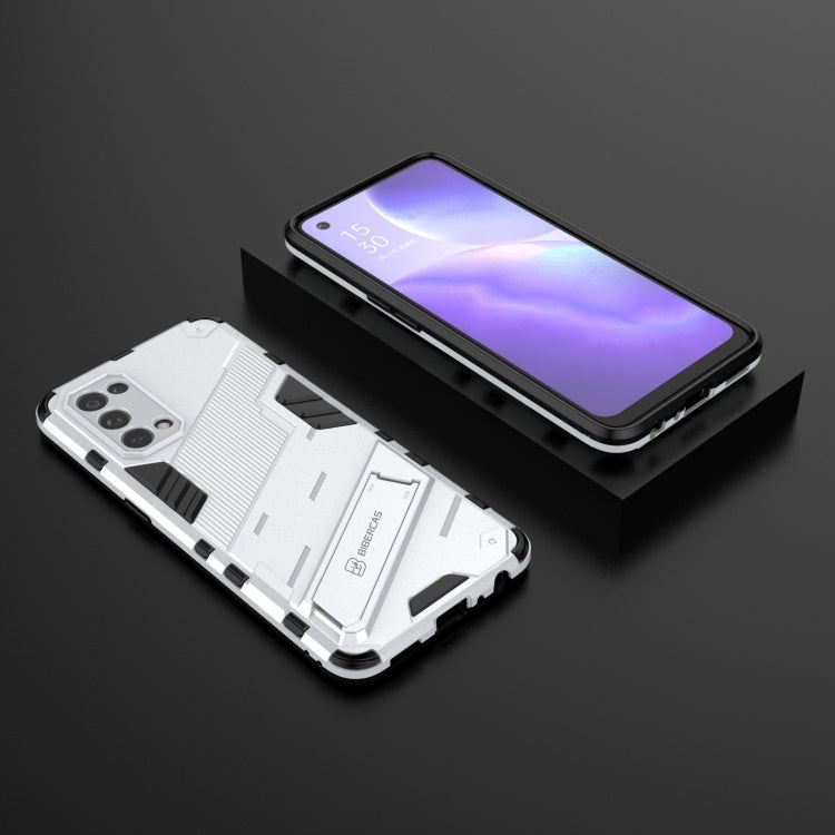 For OPPO Reno5 5G Punk Armor 2 in 1 PC + TPU Shockproof Case with Invisible Holder