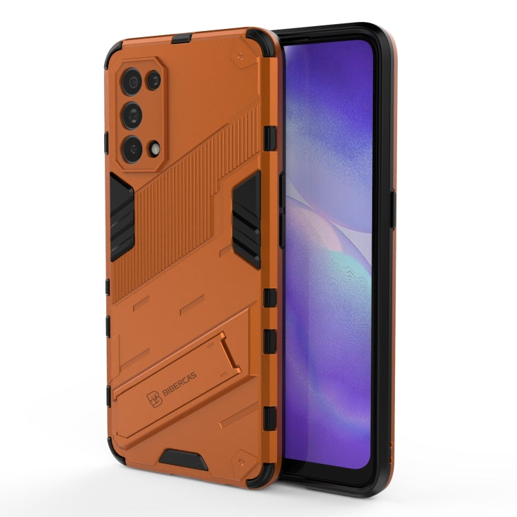 For OPPO Reno5 5G Punk Armor 2 in 1 PC + TPU Shockproof Case with Invisible Holder