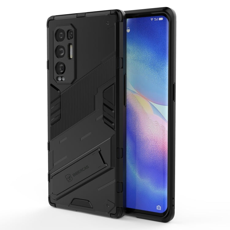 For OPPO Reno5 Pro+ Punk Armor 2 in 1 PC + TPU Shockproof Case with Invisible Holder