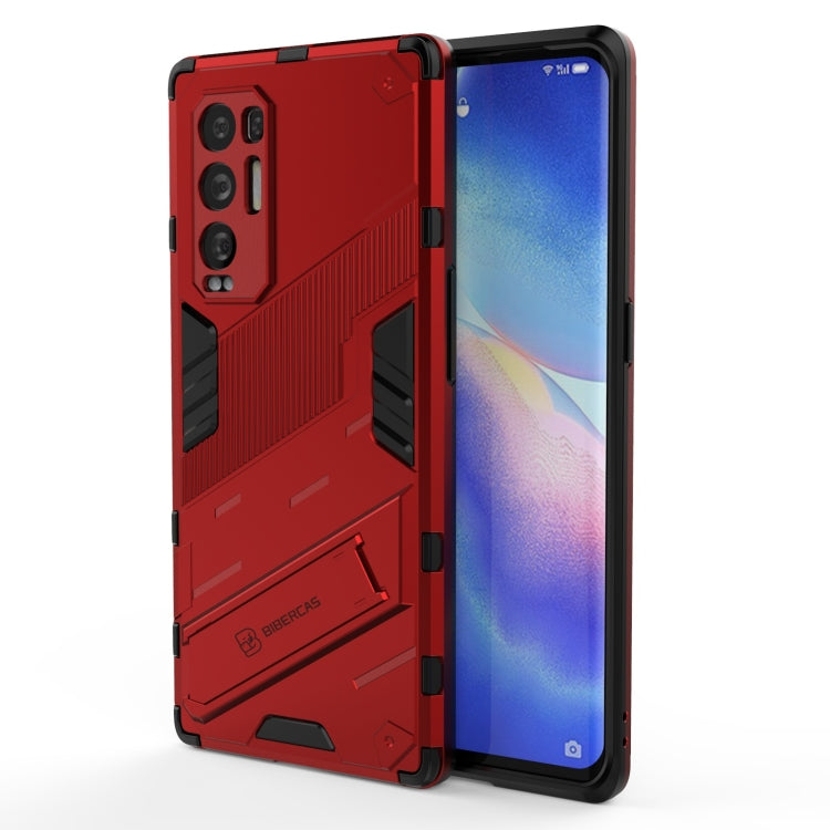 For OPPO Reno5 Pro+ Punk Armor 2 in 1 PC + TPU Shockproof Case with Invisible Holder