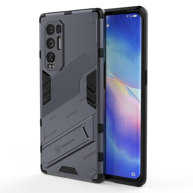 For OPPO Reno5 Pro+ Punk Armor 2 in 1 PC + TPU Shockproof Case with Invisible Holder