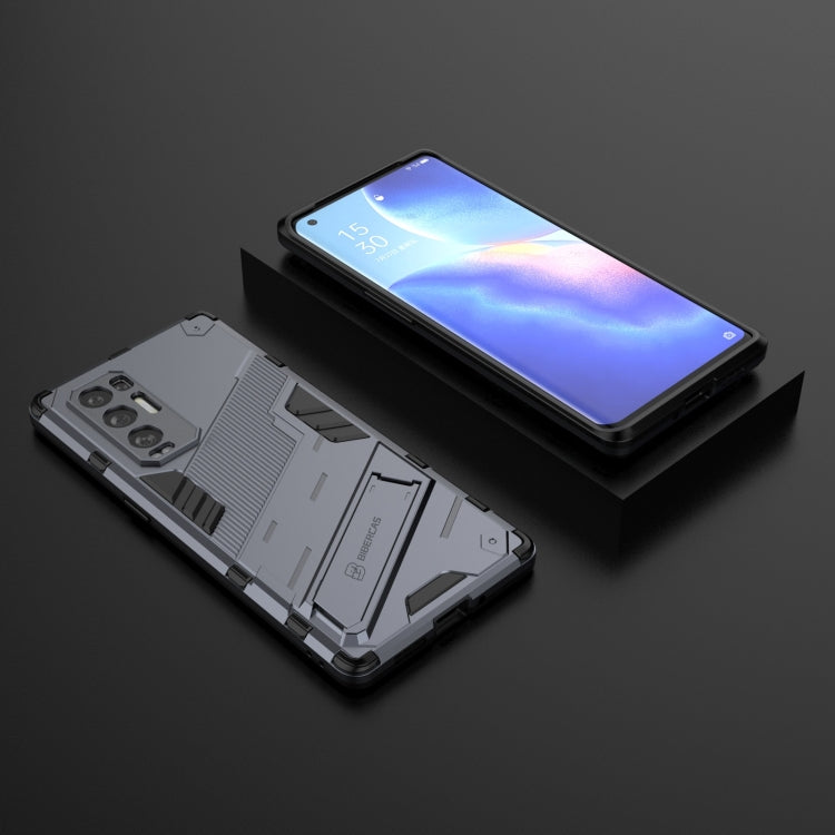 For OPPO Reno5 Pro+ Punk Armor 2 in 1 PC + TPU Shockproof Case with Invisible Holder