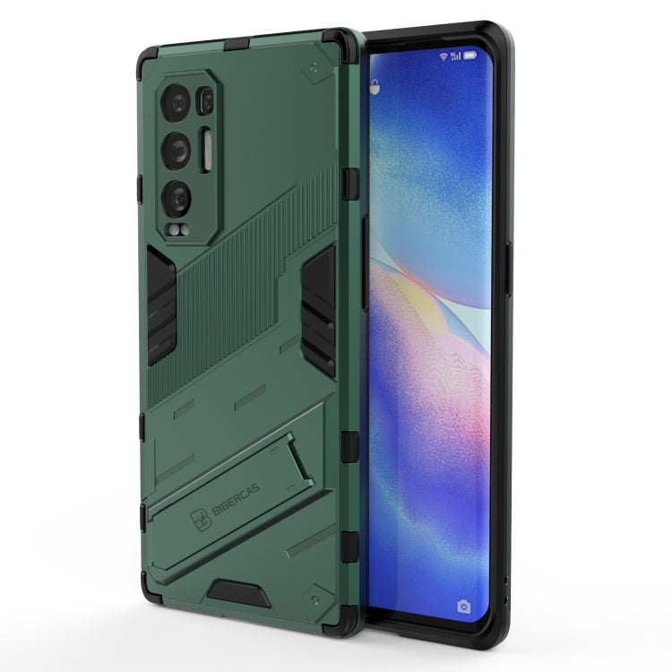 For OPPO Reno5 Pro+ Punk Armor 2 in 1 PC + TPU Shockproof Case with Invisible Holder