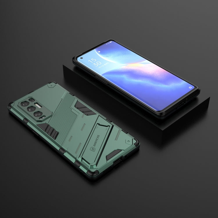 For OPPO Reno5 Pro+ Punk Armor 2 in 1 PC + TPU Shockproof Case with Invisible Holder