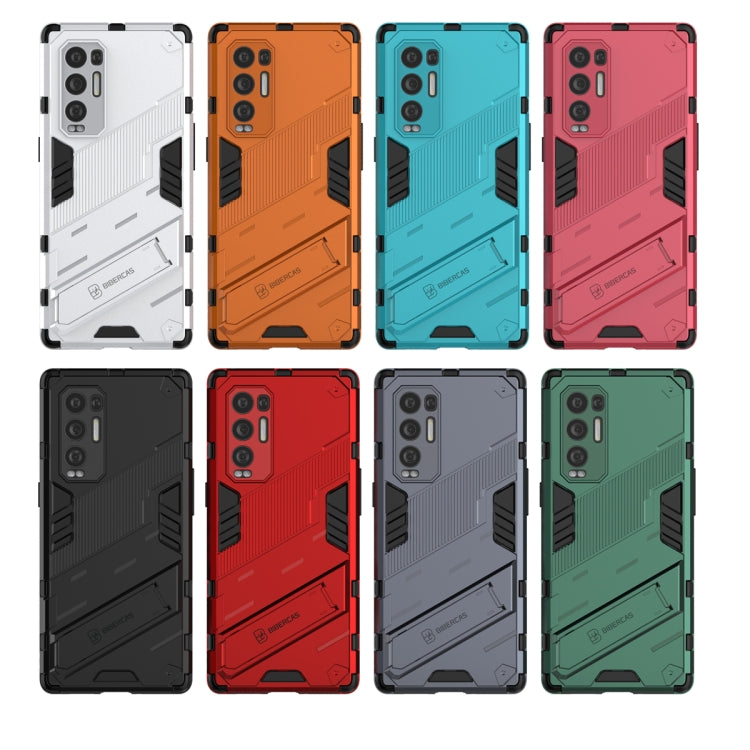 For OPPO Reno5 Pro+ Punk Armor 2 in 1 PC + TPU Shockproof Case with Invisible Holder