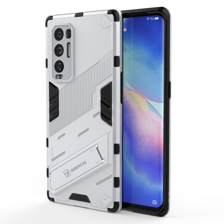 For OPPO Reno5 Pro+ Punk Armor 2 in 1 PC + TPU Shockproof Case with Invisible Holder
