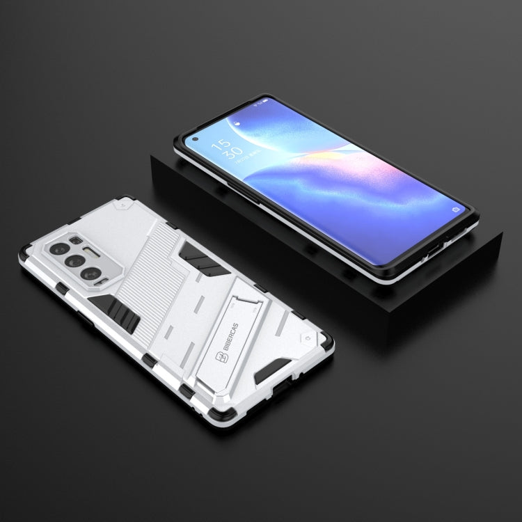 For OPPO Reno5 Pro+ Punk Armor 2 in 1 PC + TPU Shockproof Case with Invisible Holder