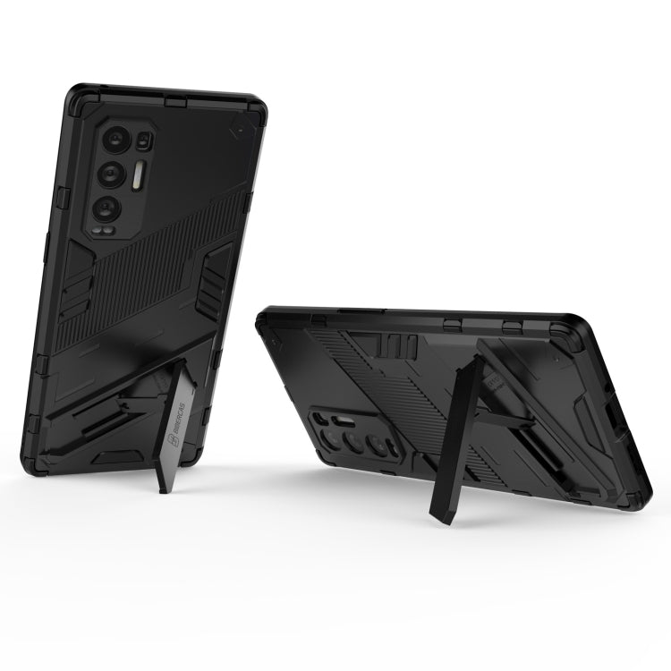 For OPPO Reno5 Pro+ Punk Armor 2 in 1 PC + TPU Shockproof Case with Invisible Holder