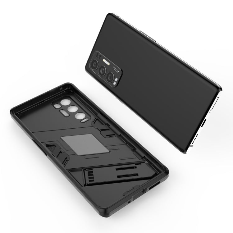 For OPPO Reno5 Pro+ Punk Armor 2 in 1 PC + TPU Shockproof Case with Invisible Holder