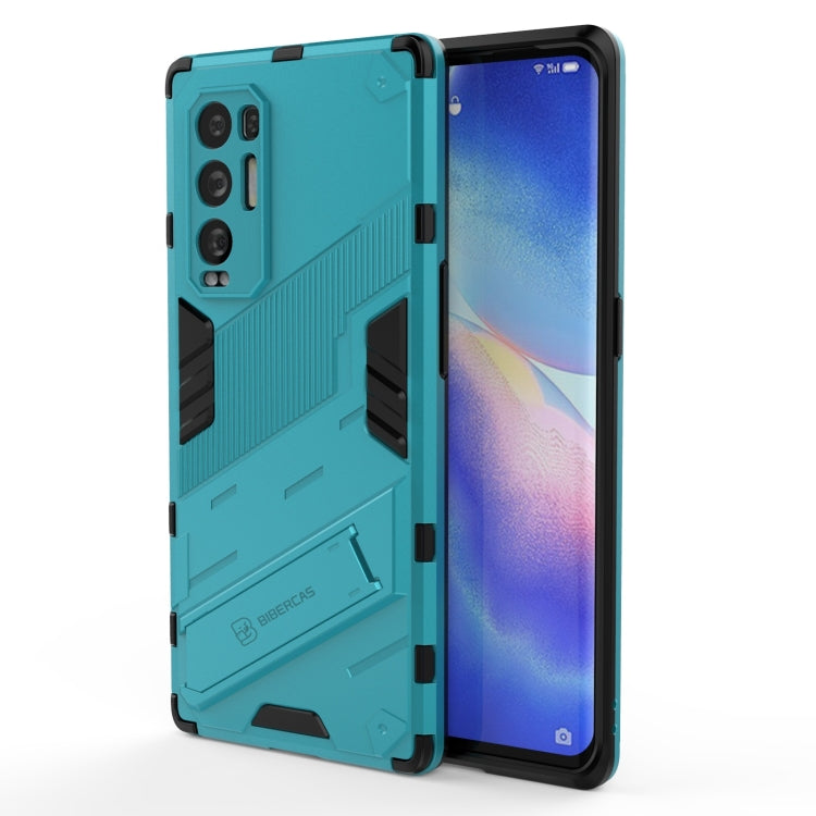 For OPPO Reno5 Pro+ Punk Armor 2 in 1 PC + TPU Shockproof Case with Invisible Holder