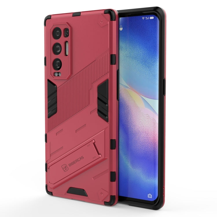 For OPPO Reno5 Pro+ Punk Armor 2 in 1 PC + TPU Shockproof Case with Invisible Holder