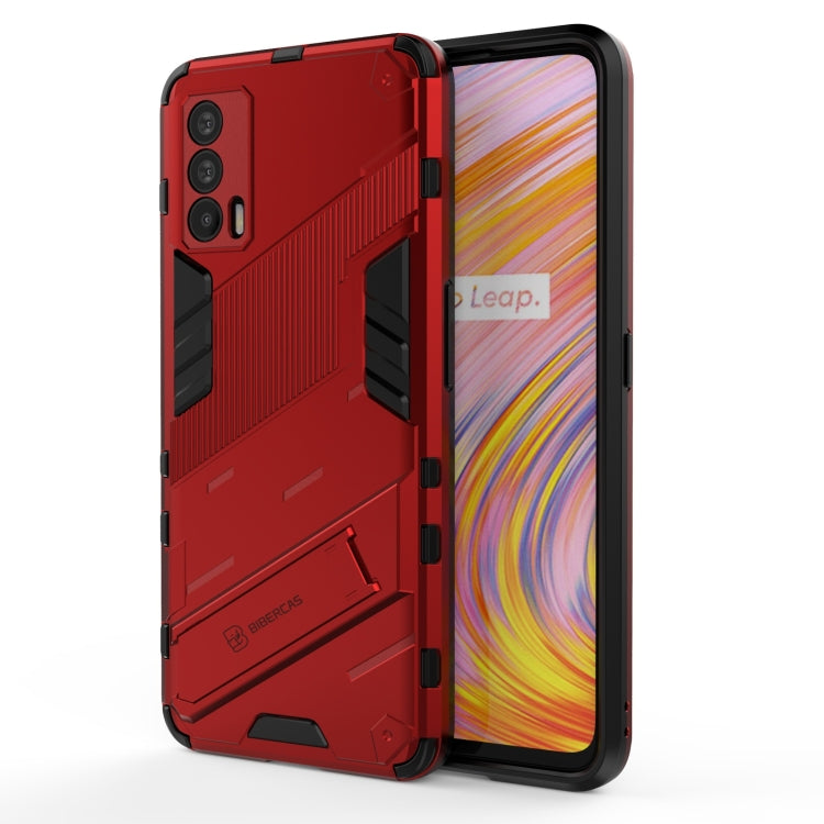 For OPPO Realme V15 Punk Armor 2 in 1 PC + TPU Shockproof Case with Invisible Holder